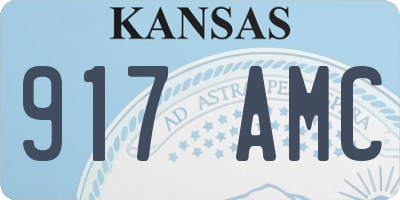 KS license plate 917AMC