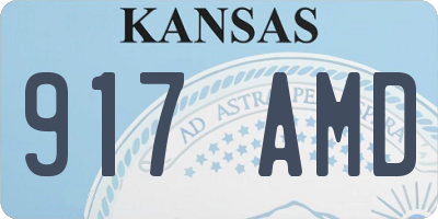 KS license plate 917AMD