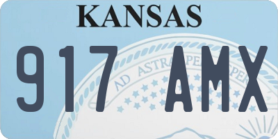 KS license plate 917AMX