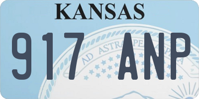 KS license plate 917ANP