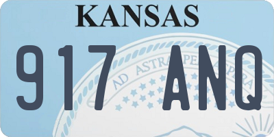 KS license plate 917ANQ
