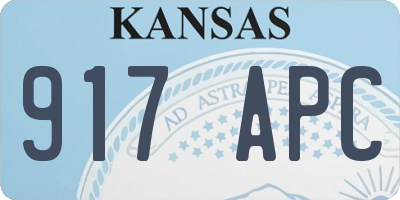 KS license plate 917APC