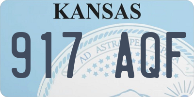 KS license plate 917AQF