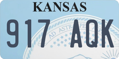KS license plate 917AQK