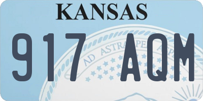 KS license plate 917AQM
