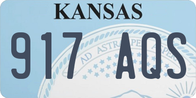 KS license plate 917AQS