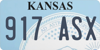 KS license plate 917ASX
