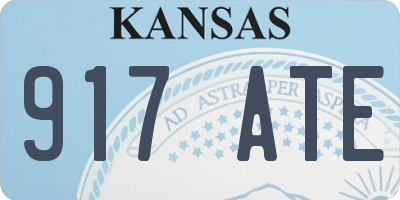 KS license plate 917ATE