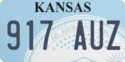 KS license plate 917AUZ