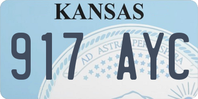 KS license plate 917AYC