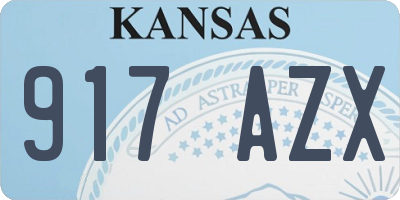 KS license plate 917AZX