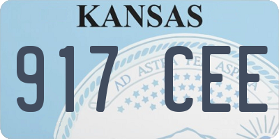 KS license plate 917CEE