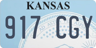 KS license plate 917CGY