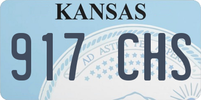 KS license plate 917CHS