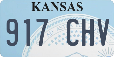 KS license plate 917CHV