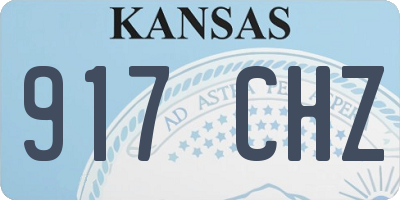 KS license plate 917CHZ