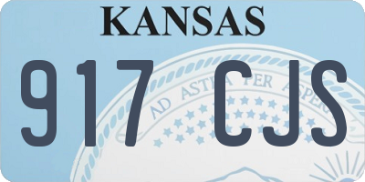 KS license plate 917CJS