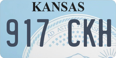 KS license plate 917CKH