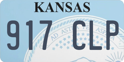 KS license plate 917CLP