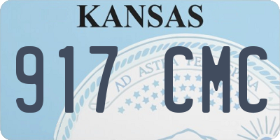 KS license plate 917CMC