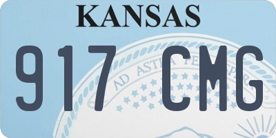 KS license plate 917CMG
