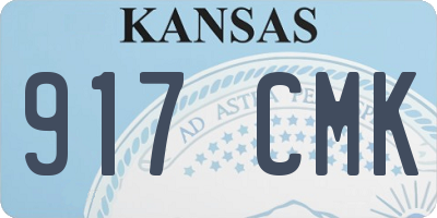 KS license plate 917CMK