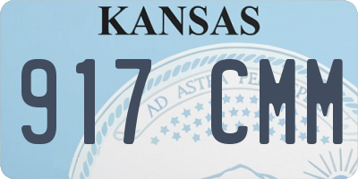 KS license plate 917CMM