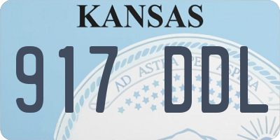KS license plate 917DDL