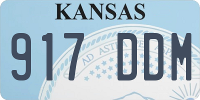 KS license plate 917DDM
