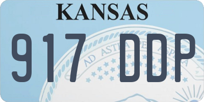 KS license plate 917DDP