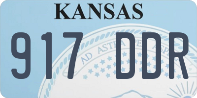 KS license plate 917DDR