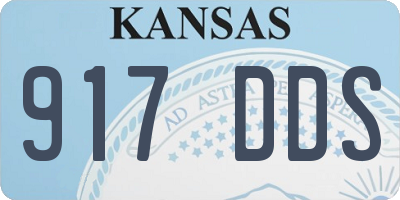 KS license plate 917DDS