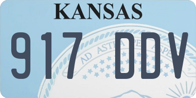 KS license plate 917DDV