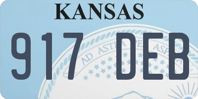 KS license plate 917DEB