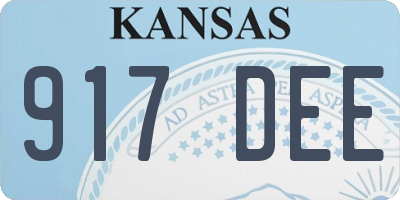 KS license plate 917DEE