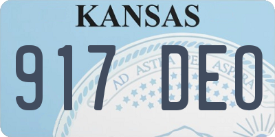 KS license plate 917DEO