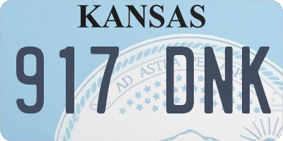 KS license plate 917DNK