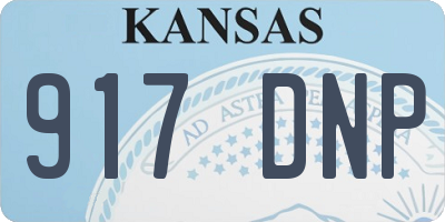 KS license plate 917DNP