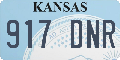 KS license plate 917DNR