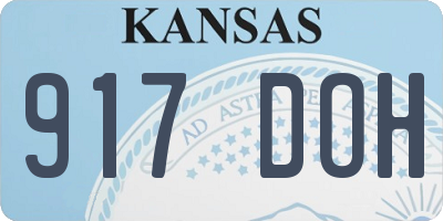 KS license plate 917DOH