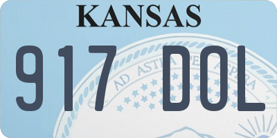 KS license plate 917DOL