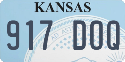 KS license plate 917DOQ