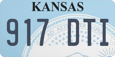 KS license plate 917DTI