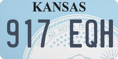 KS license plate 917EQH