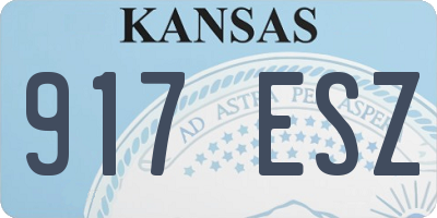 KS license plate 917ESZ