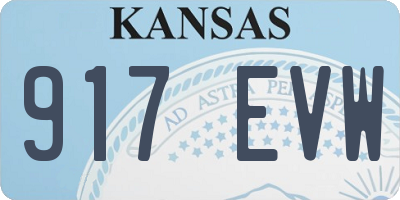 KS license plate 917EVW