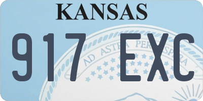 KS license plate 917EXC