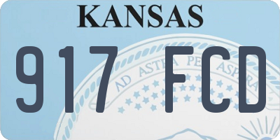 KS license plate 917FCD