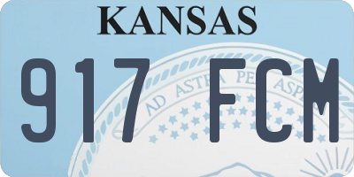 KS license plate 917FCM