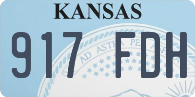 KS license plate 917FDH